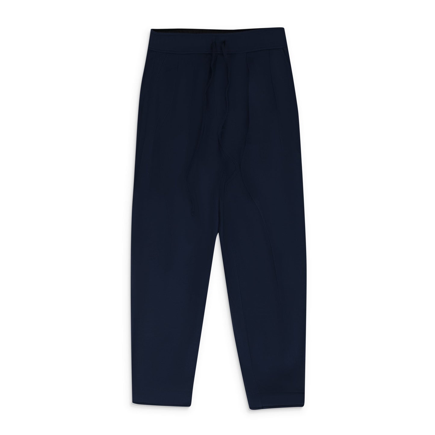 Navy Inverted Pleat Sweatpant