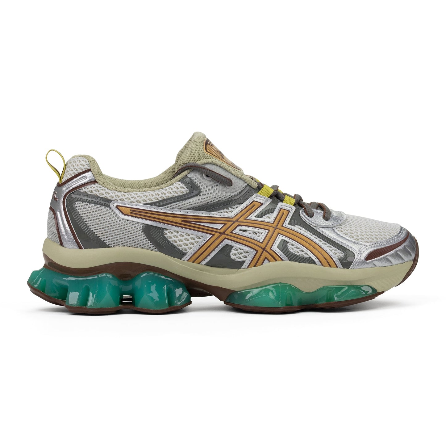 White / Khaki Gel-Quantum Kinetic Sneakers