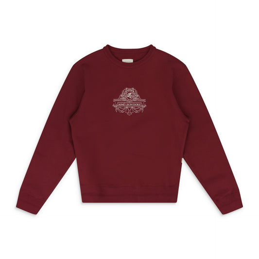 Red Engraved Crewneck