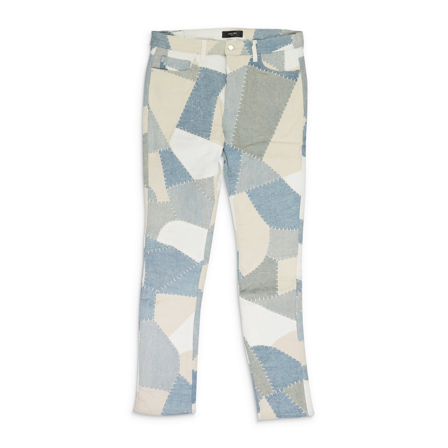 Alabaster Denim Patchwork Skinny Jeans