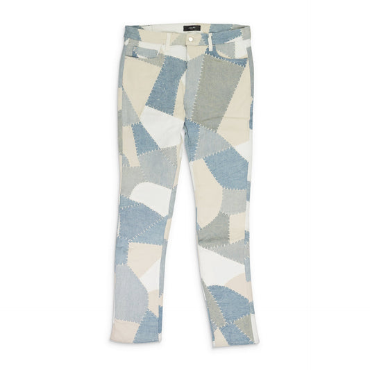 Alabaster Denim Patchwork Skinny Jeans