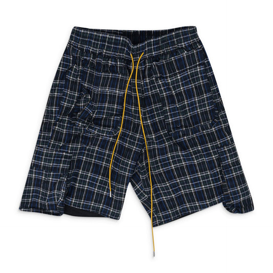 Blue Plaid Shorts