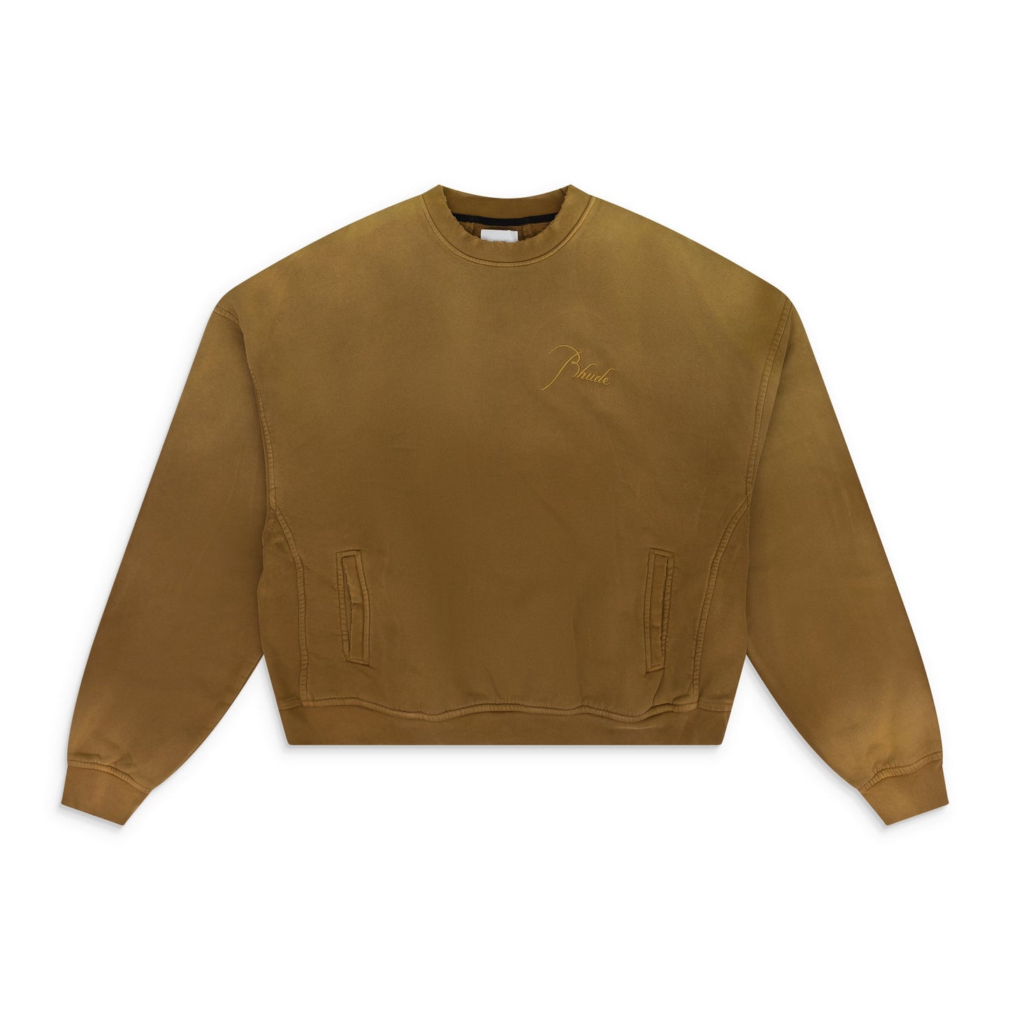 Camel Script Logo Crewneck