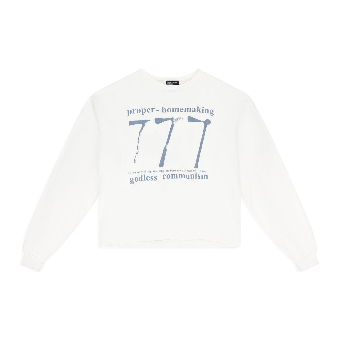 White 777 LS T-shirt