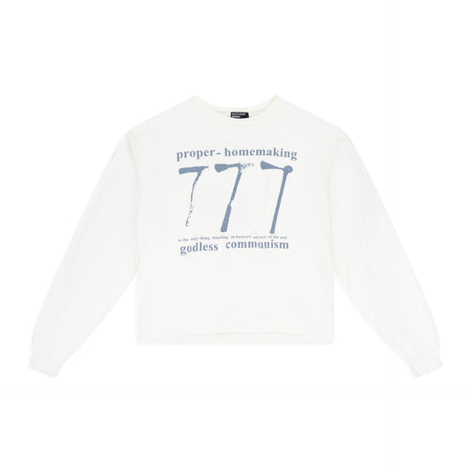 White 777 LS T-shirt