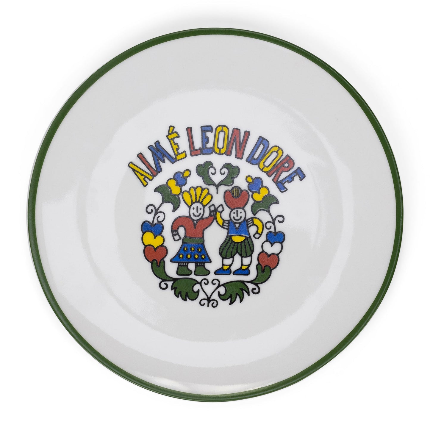White Graphic Plate