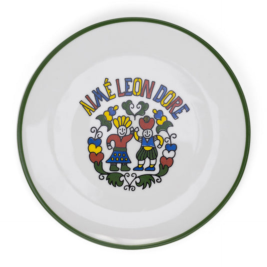 White Graphic Plate