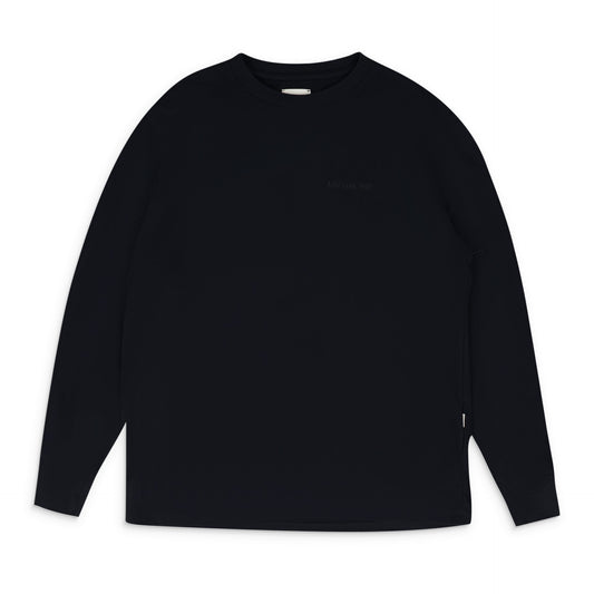 Black Tonal Logo Long-Sleeve T-Shirt