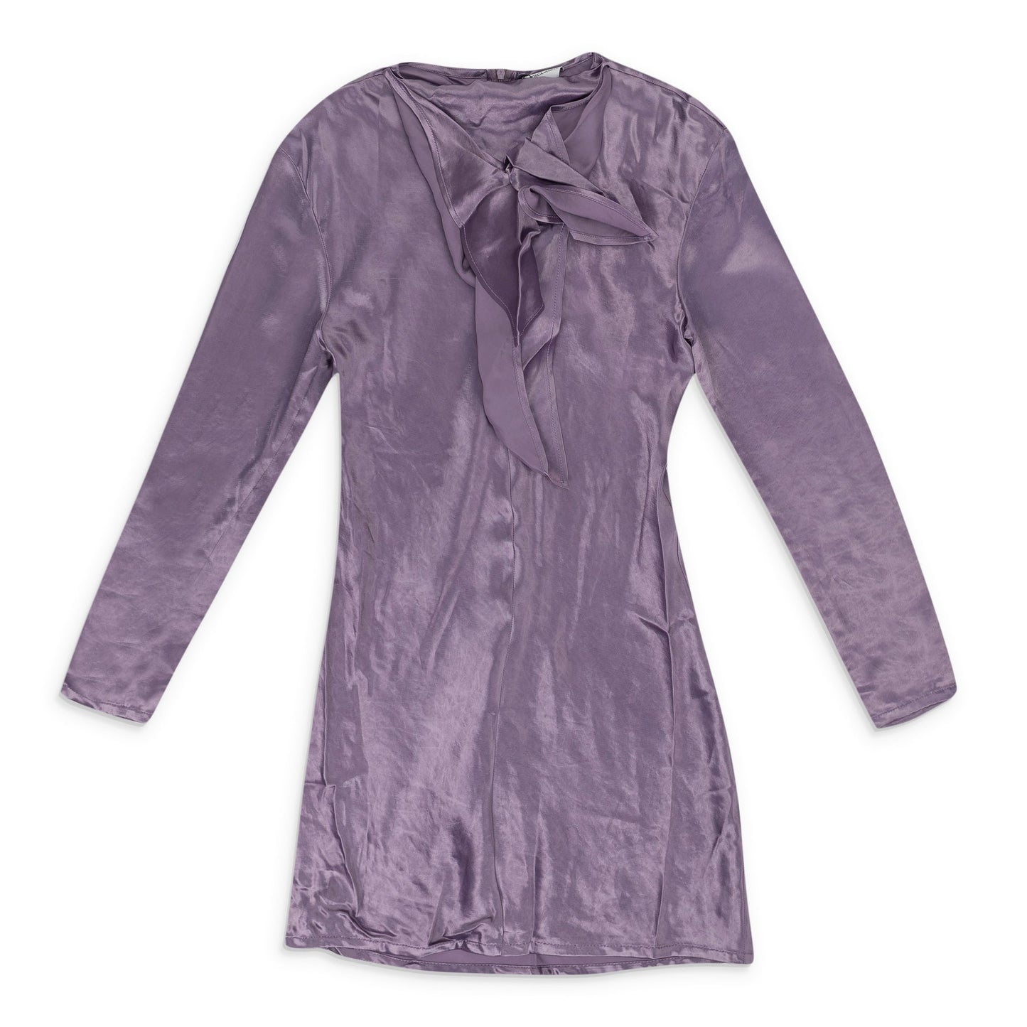 Purple Washed Cupro Bandana Dress