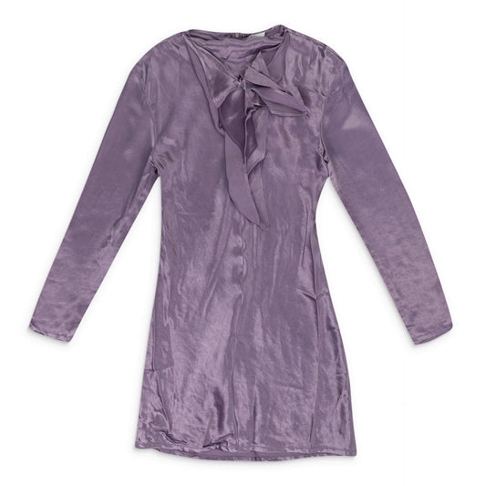 Purple Washed Cupro Bandana Dress