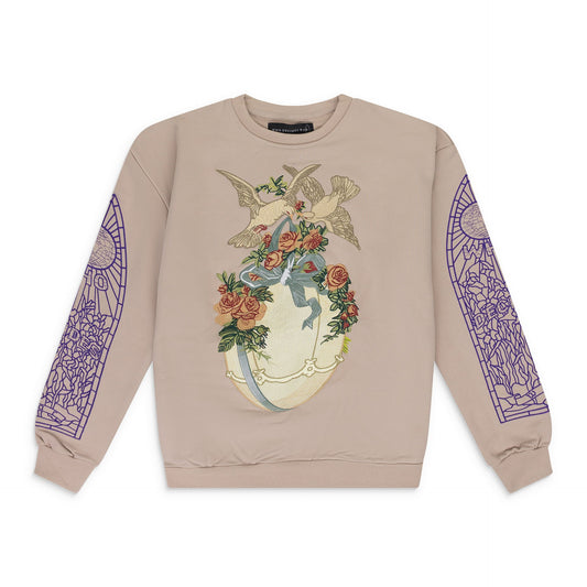 Beige Gift Crewneck 'Silver'