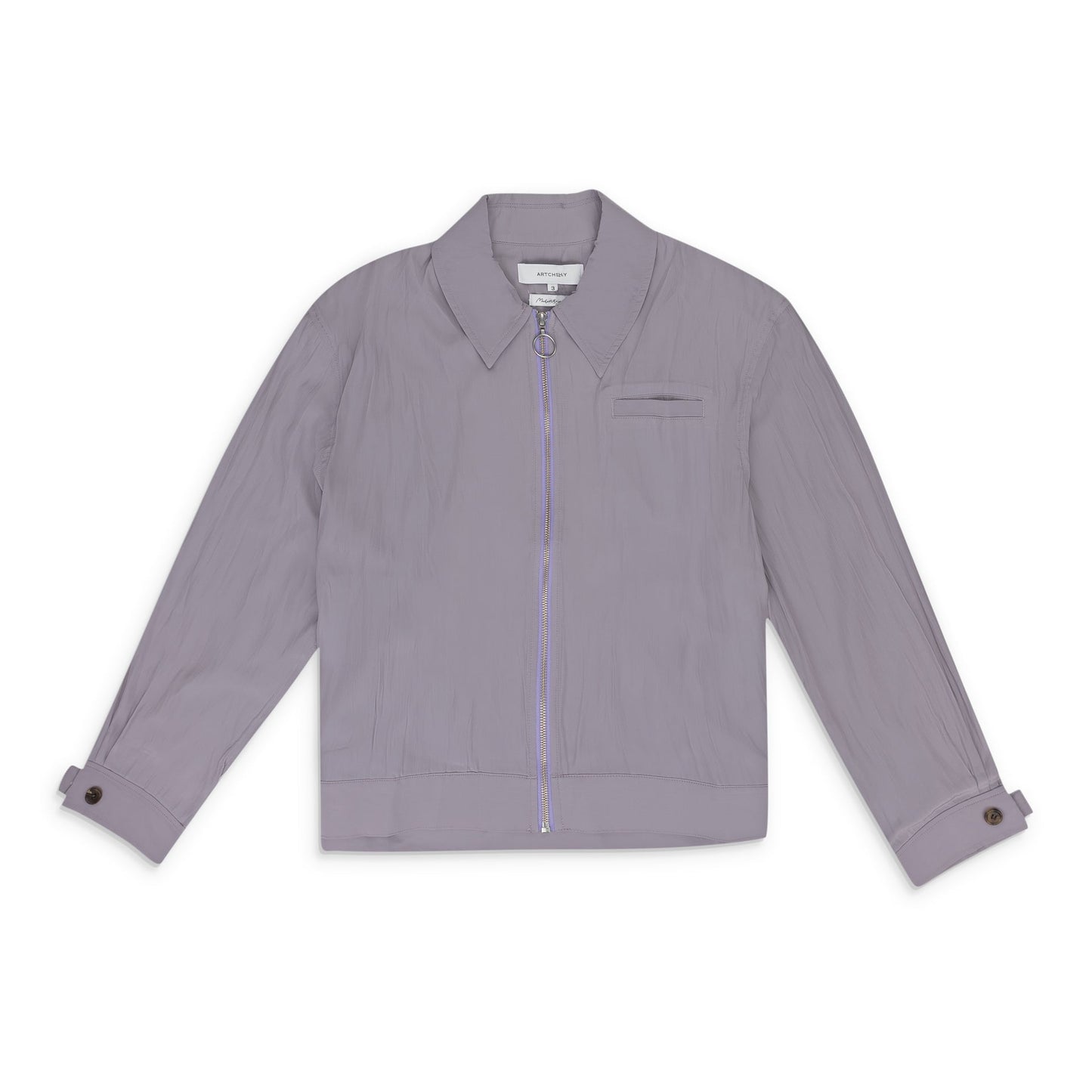 Purple Gathered Blouson