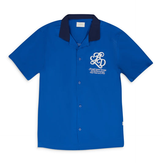 Blue SS Bowling Shirt