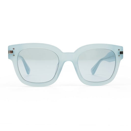 Pearl/Blue Classic Logo Sunglasses