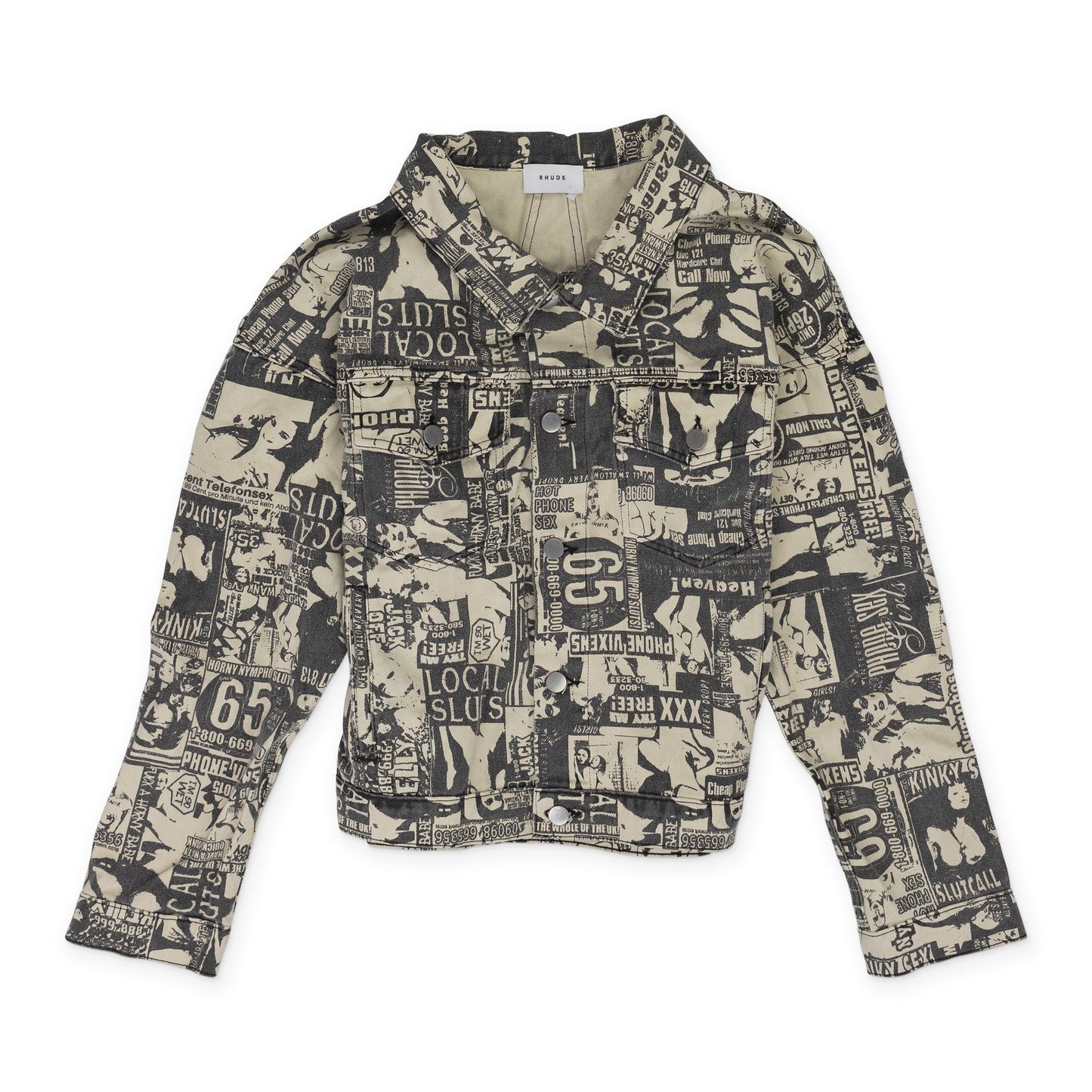 Beige Printed Jacket