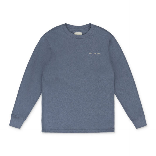Blue LS Melange Uniform Tee