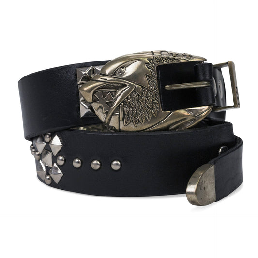 Black Double Eagle Buckle Belt