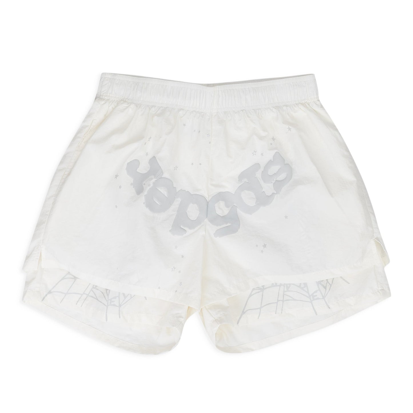 White OG Web Double Layer Shorts