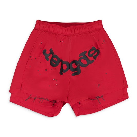 Red OG Web Double Layer Shorts