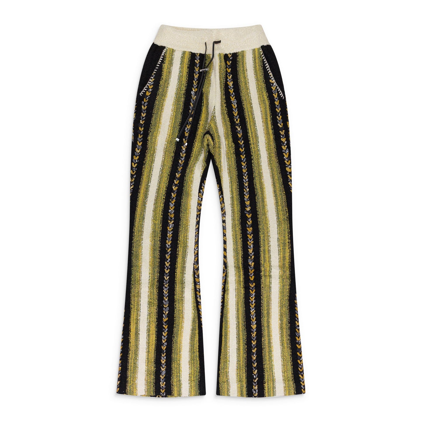 Yellow Braided Bandana Stripe Pant