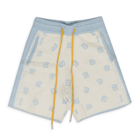 Blue Cashmere Knit Shorts