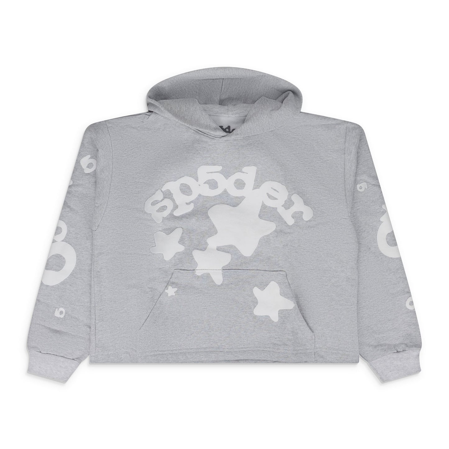 Grey Womens Beluga Grey Crop Hoodie