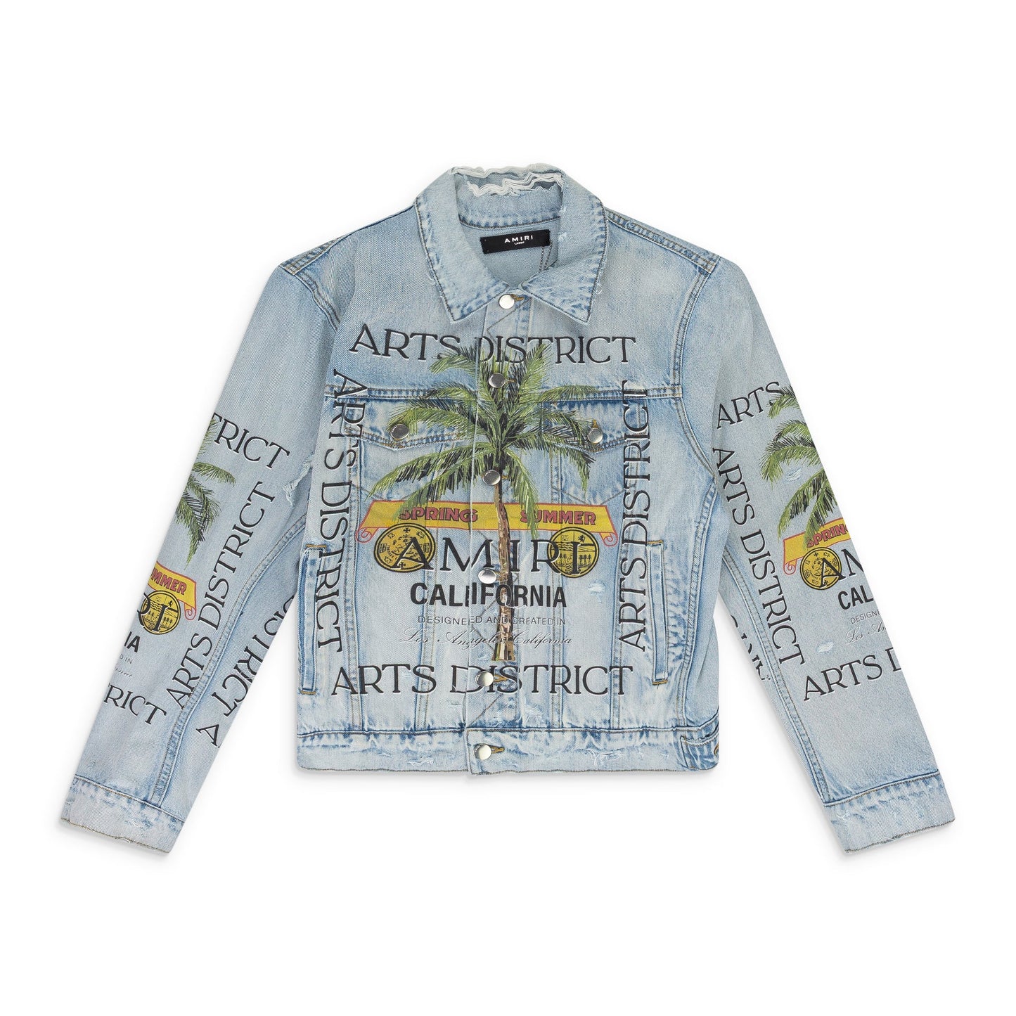 Light Indigo Rum Label Trucker Jacket