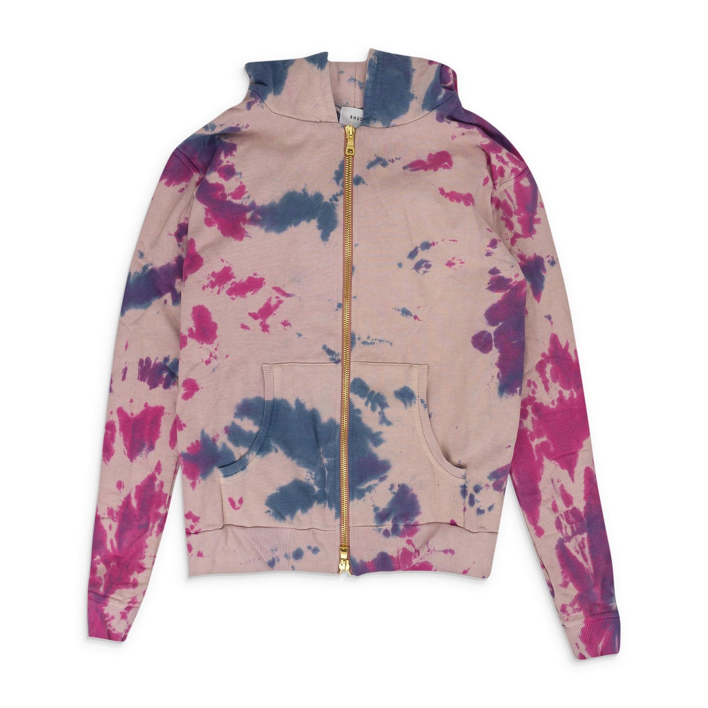 Pink Peach Tie Dye Zip-UP Hoodie