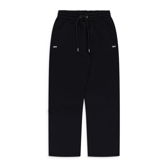 BLACK Spray Can Diagonal Sweatpants