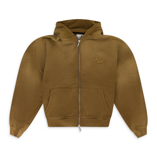 Brown Zip-UP Hoodie