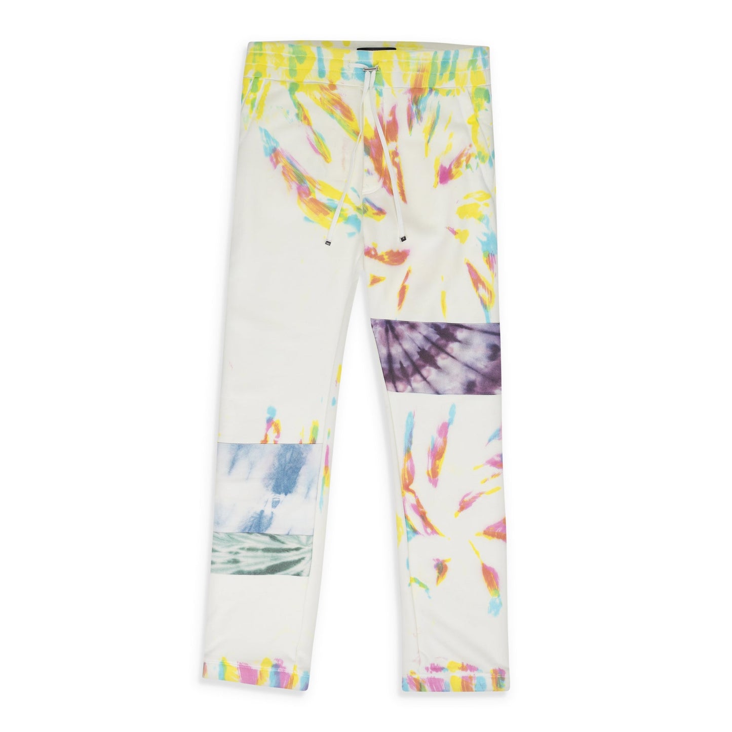 Multicolor Tie Dye Art Patch Sweatpants