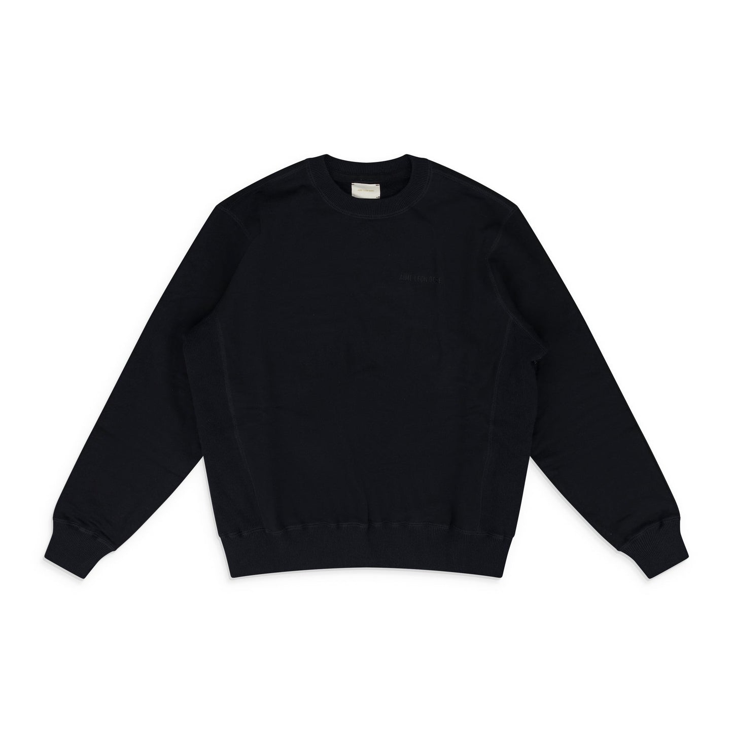 Black Tonal Logo Crewneck Sweatshirt