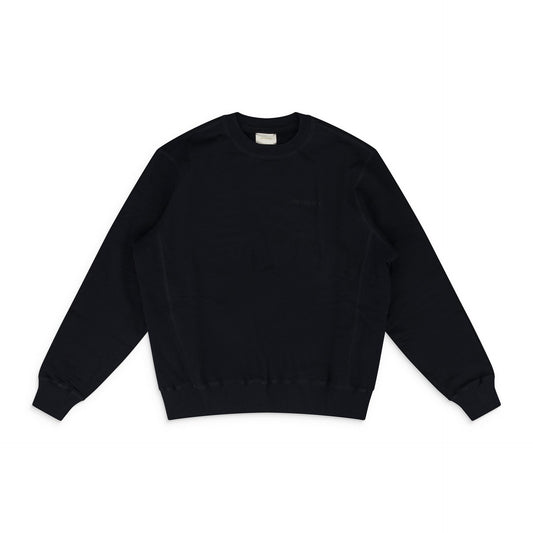 Black Tonal Logo Crewneck Sweatshirt