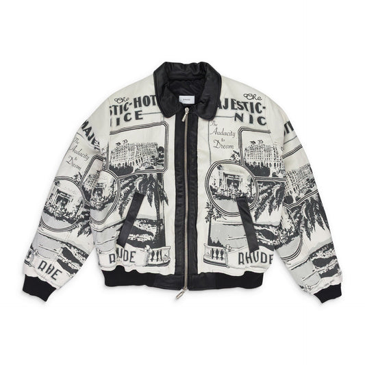White Vouyage Bomber Jacket