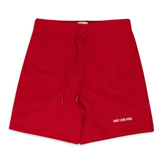 Red Logo Gym Short