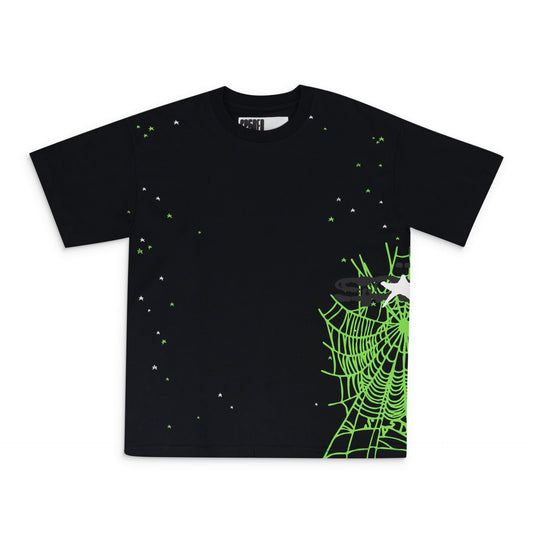 Black Heavy Web Tee