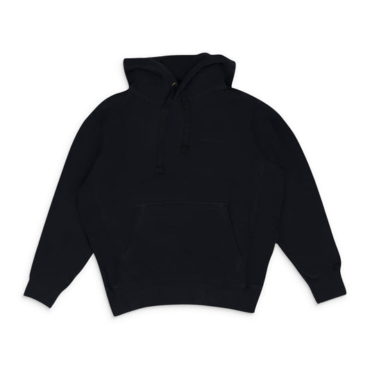 Black Tonal Logo Hoodie