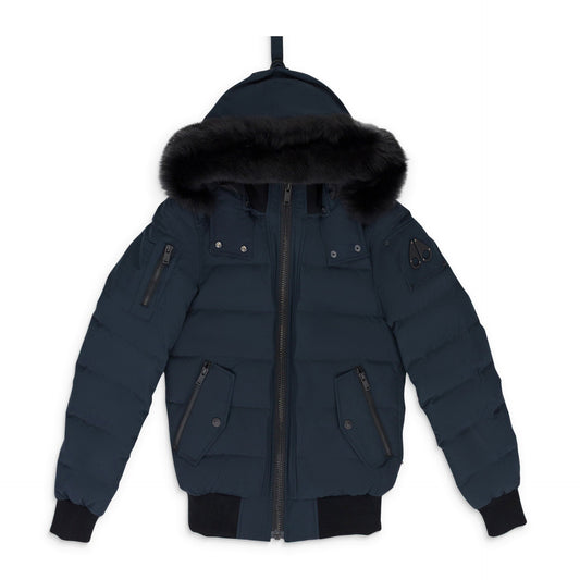 Navy / Black Onyx Ladriere Shearling Bomber