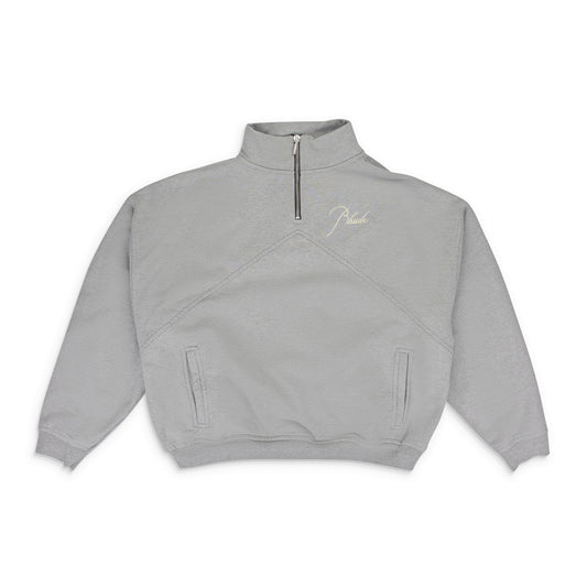 Gray Script Logo Quarter Zip