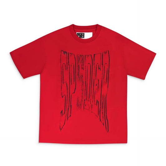 Red Diffused Collegiate T-Shirt
