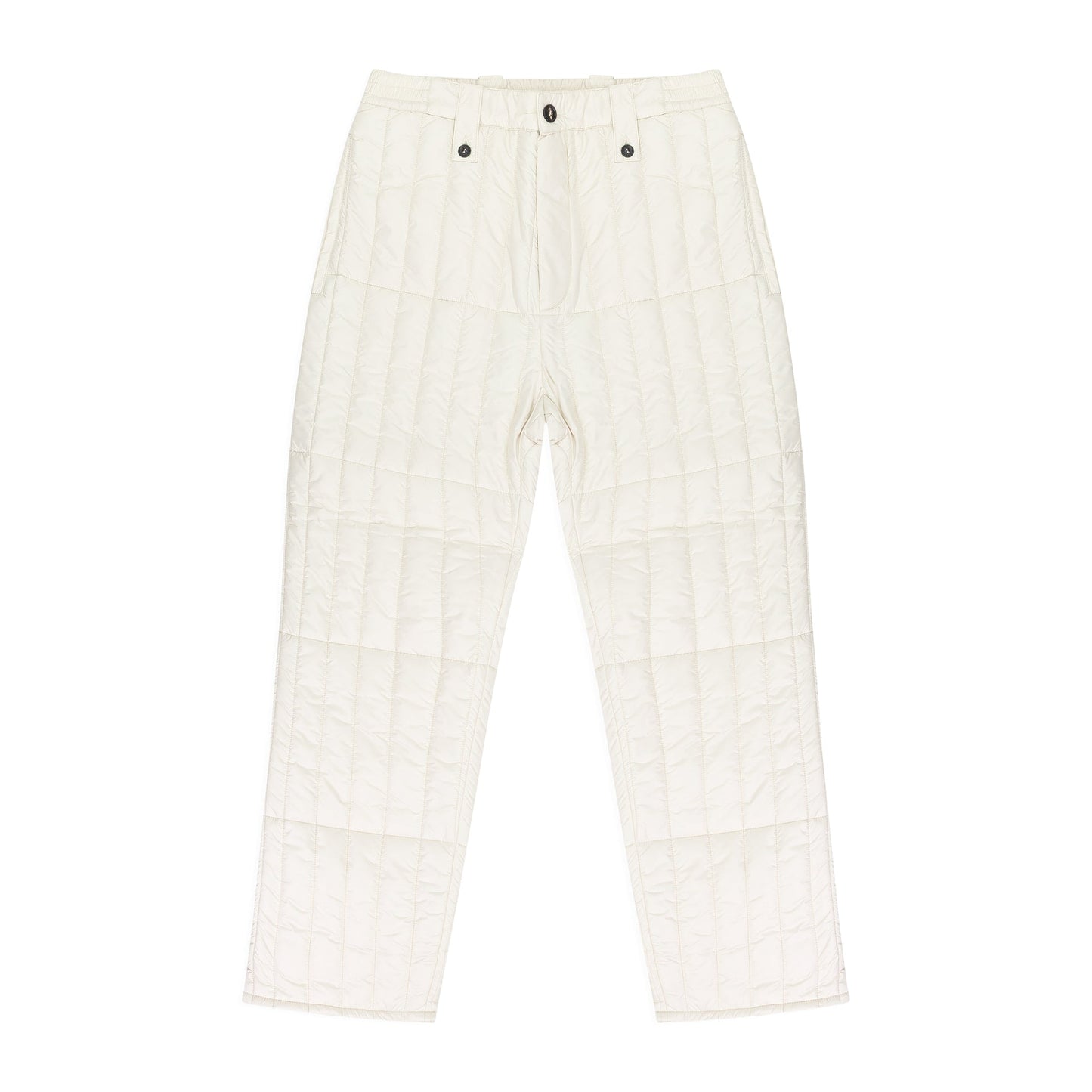 WHITE WOOLRICH FILLED PANTS
