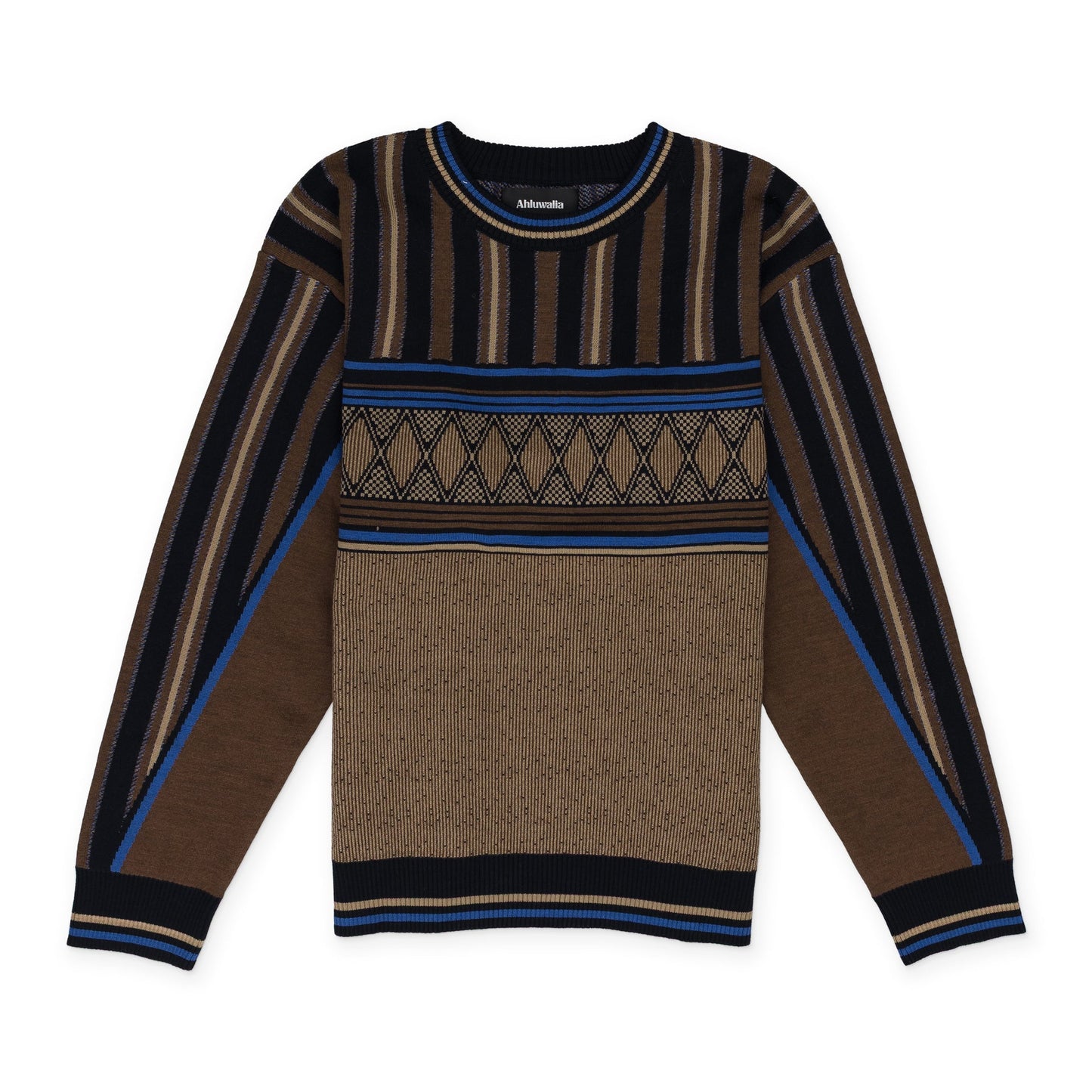 Brown Ahluwalia Kuti Knitted Crew Brown