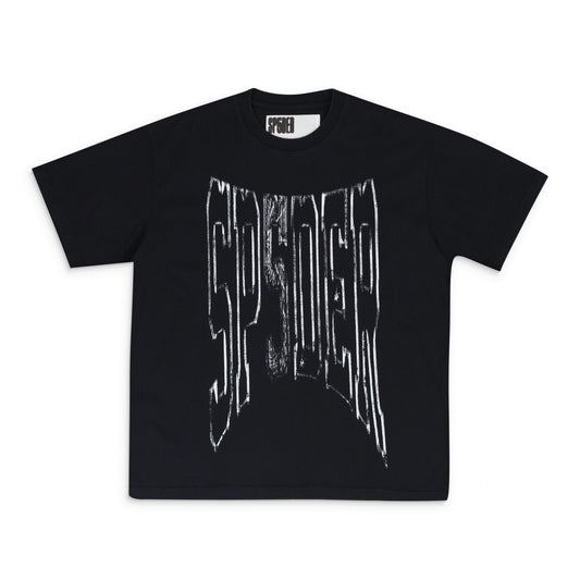 Black Diffused Collegiate T-Shirt