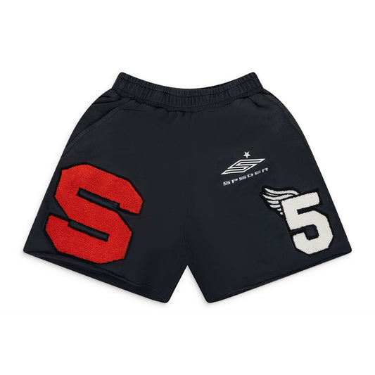 Black Cut Sweatshort