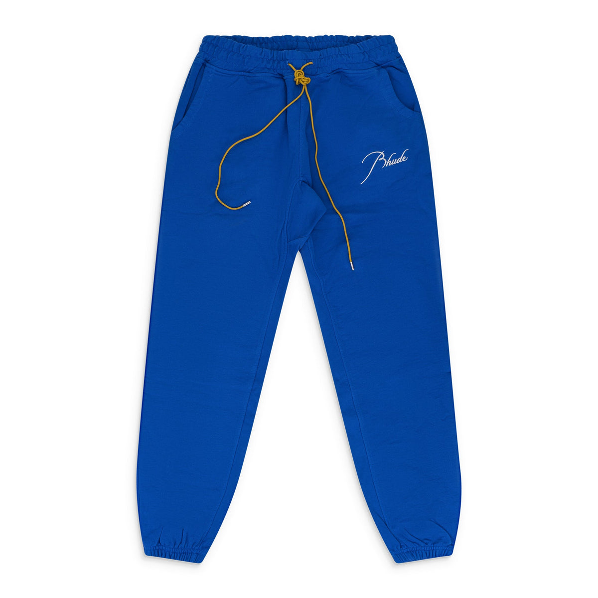 Blue Script Logo Terry Sweatpants