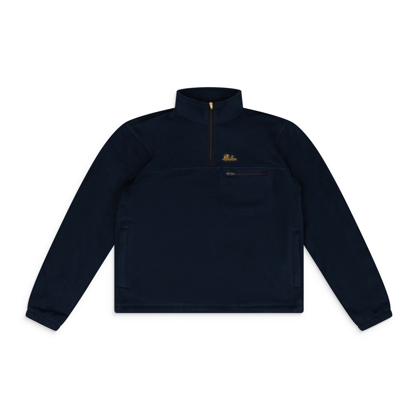 Blue Quarter Zip Fleece Pullover