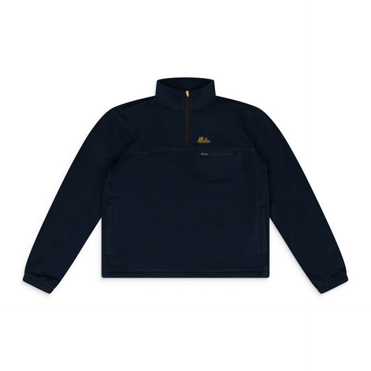 Blue Quarter Zip Fleece Pullover