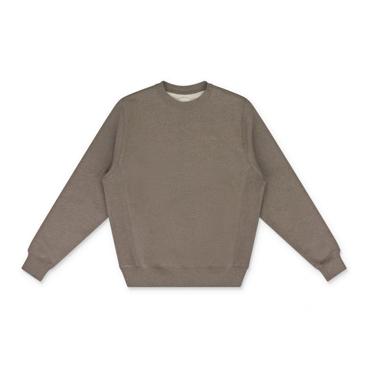 Brown Melange Uniform Crewneck Sweatshirt