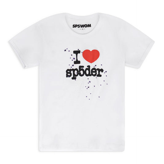 White I Love Sp5der Baby T-Shirt