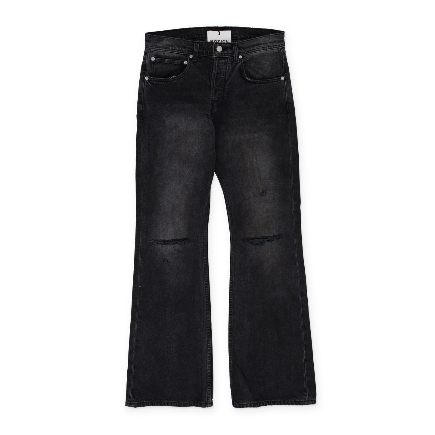 Black Wider Flare Leg Jeans
